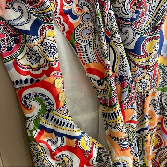 Tommy Hilfiger Colourful Paisley 100% Cotton Dress Women’s Size 10 - Picture 9 of 12